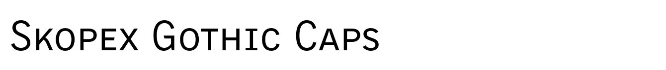 Skopex Gothic Caps